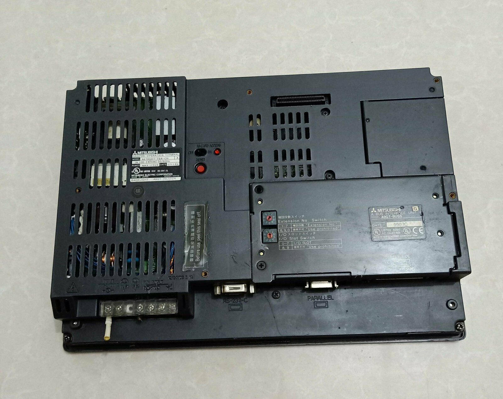 Used Mitsubishi HMI A970GOT-TBA-CH Touchscreen Panel - MITSUBISHI