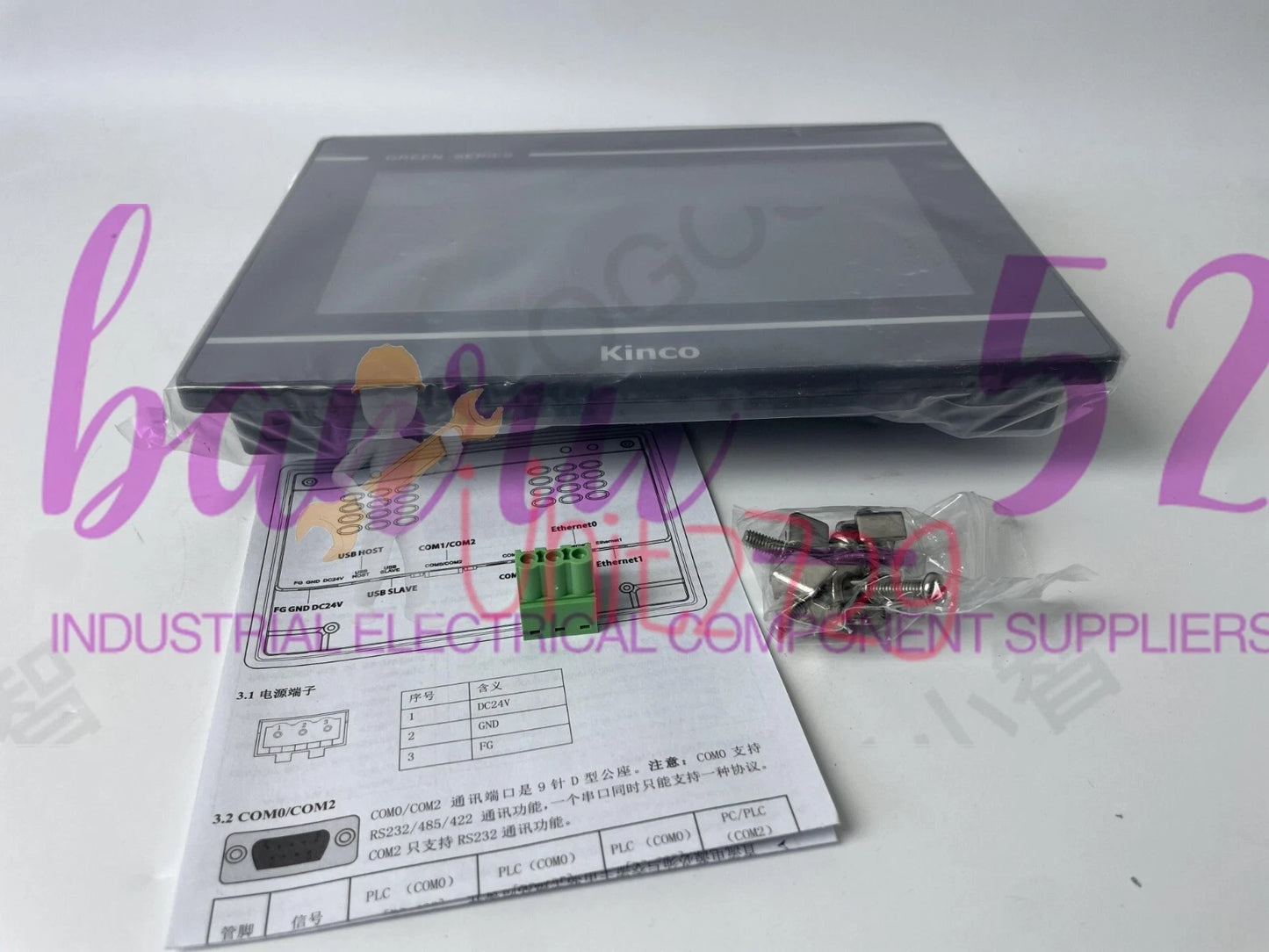 1PC Inch Kinco GL070E HMI Touch Screen Panel Ethernet Human Machine RS232 RS422