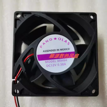 FANG OLAS MODEL 88H64 DC12V 0.38A 8CM 2-Wire Cooling Fan
