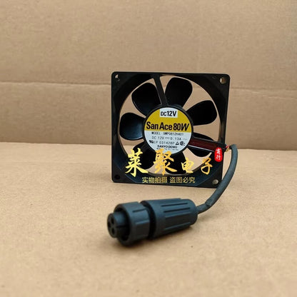 Sanyo 9WP0812H401 IP68 8025 DC12V 0.13A 8CM 3-Wire Waterproof Cooling Fan