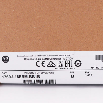 Allen-Bradley 1769-L18ERM-BB1B CompactLogix 0.5MB Controller MOTION - ALLEN-BRADLEY