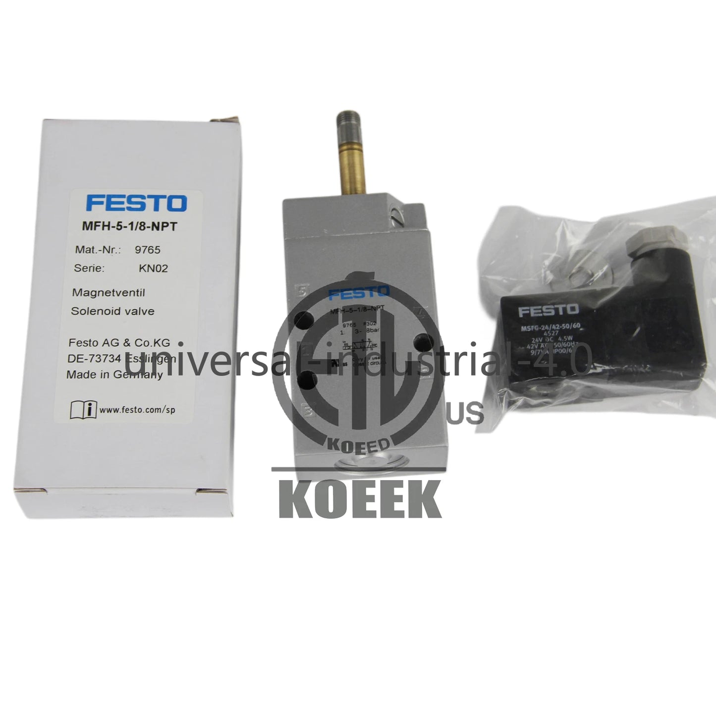 FESTO MFH-5-1/8-NPT Solenoid Valve #ko