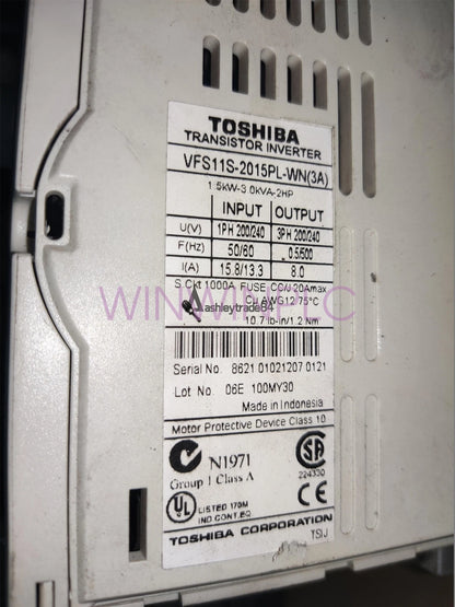 1PC Toshiba inverter VF-S11 series 1.5KW 220V VFS11S-2015PL-WN (3A)