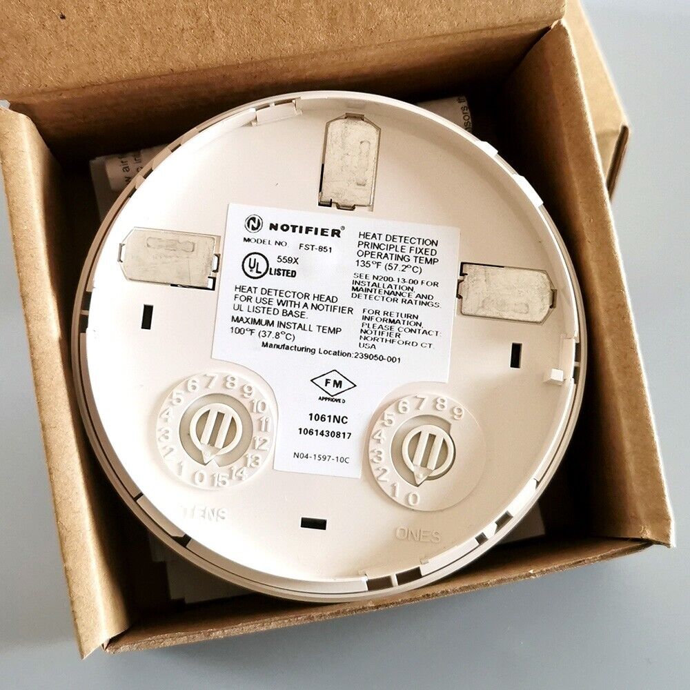 Notifier FST-851 Heat Detector - Brand New in Box - KOEED
