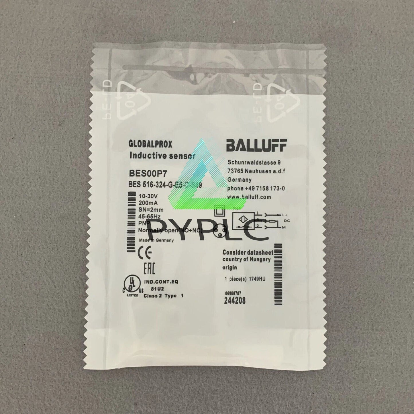 1pcs BALLUFF BES 516-324-G-E5-C-S49 （BES00P7) Sensor
