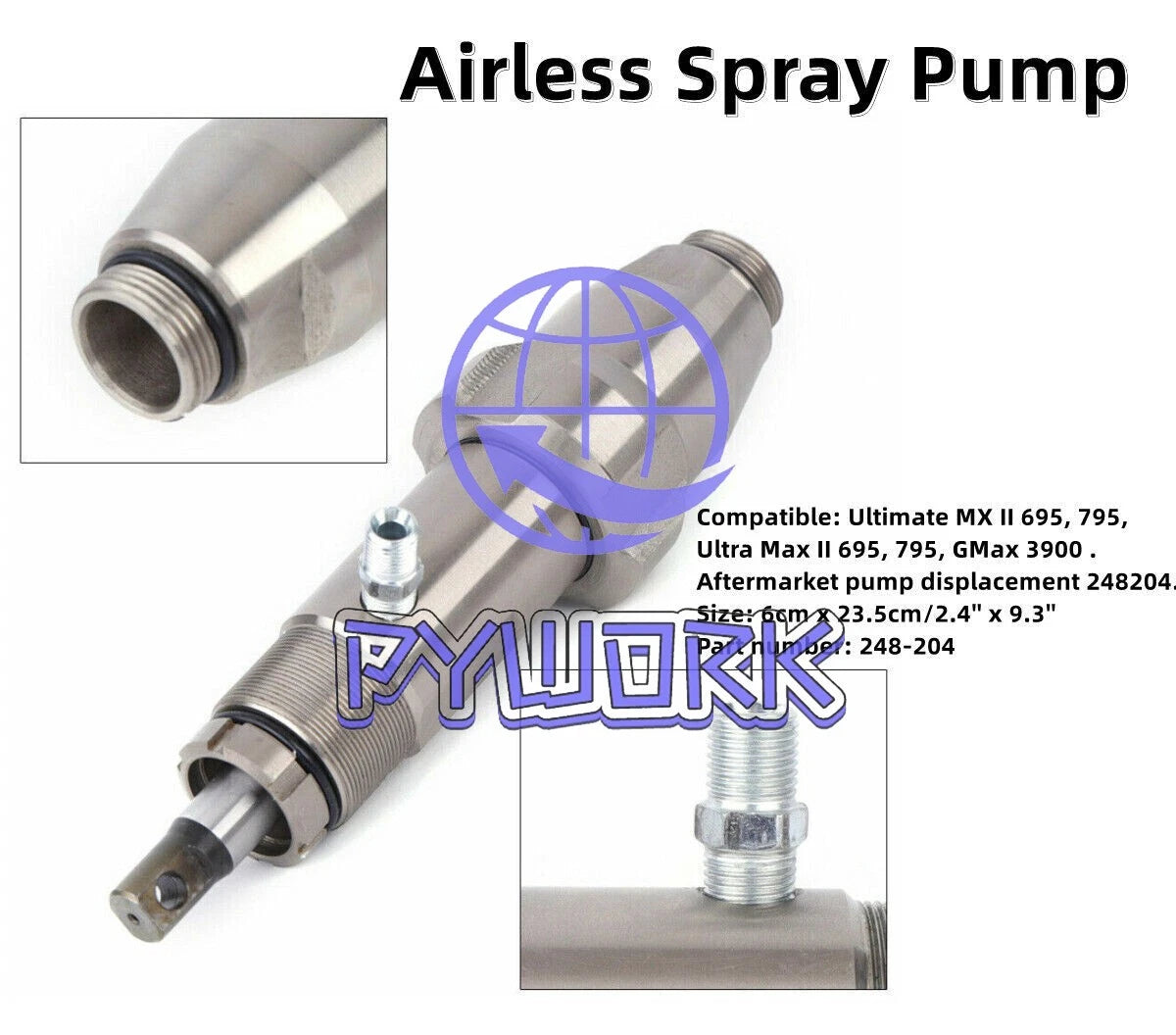 695 795 Ultra Max II GMax 3900 Airless Spray Pump for Graco 248204 Sprayer