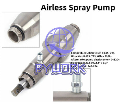 695 795 Ultra Max II GMax 3900 Airless Spray Pump for Graco 248204 Sprayer