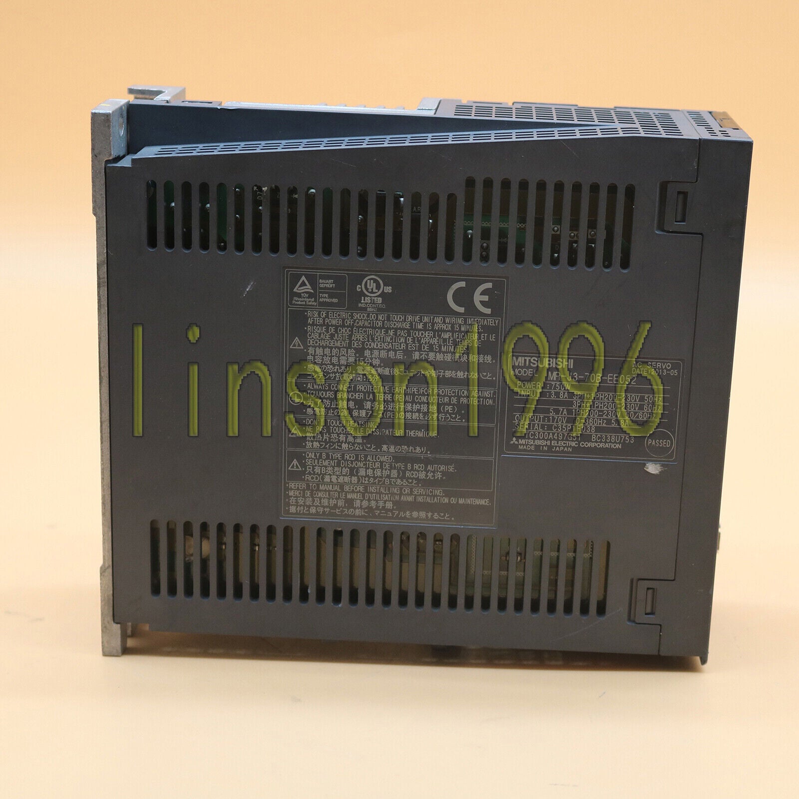 Used Mitsubishi SERVO DRIVE MR-J3-70B-EE052, Fully Tested - MITSUBISHI