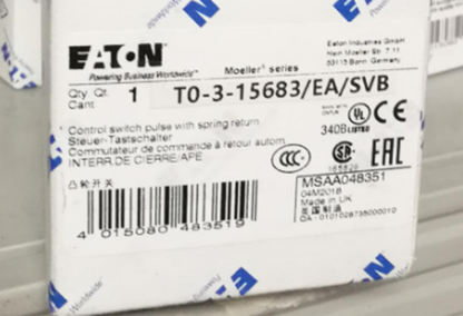 Eaton Moller T0-3-15683/EA Switch Disconnector - EATON MOLLER