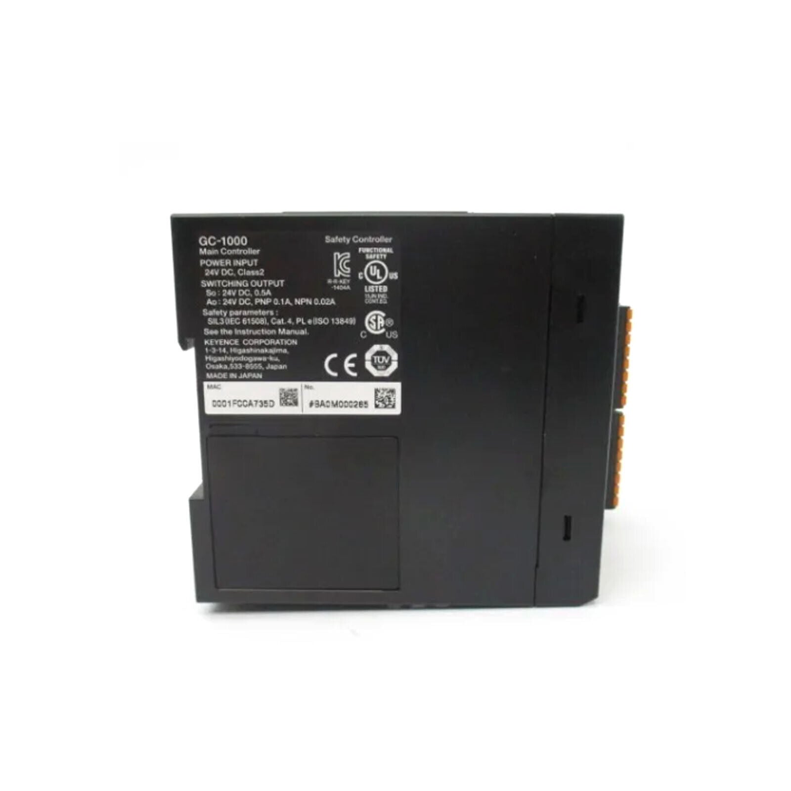 new Keyence GC-1000 Industrial Safety Controller Ethernet LCD - KEYENCE