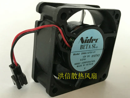 Nidec D06A-12TS1 01 DC12V 0.21A 6CM 60*60*25 6025 cooling fan
