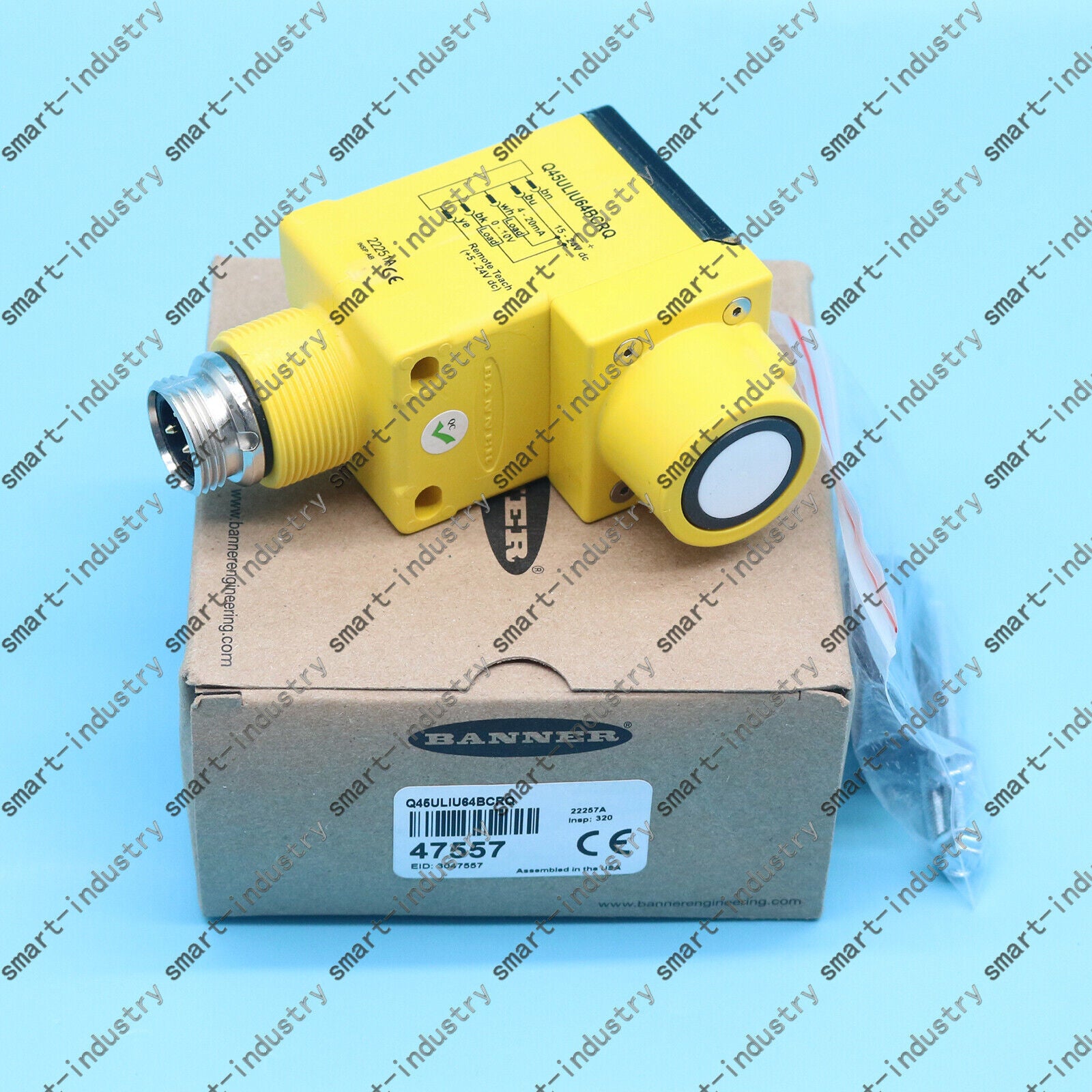 new 1PCS  BANNER Q45ULIU64BCRQ Ultrasonic Sensor In Box  SHIP