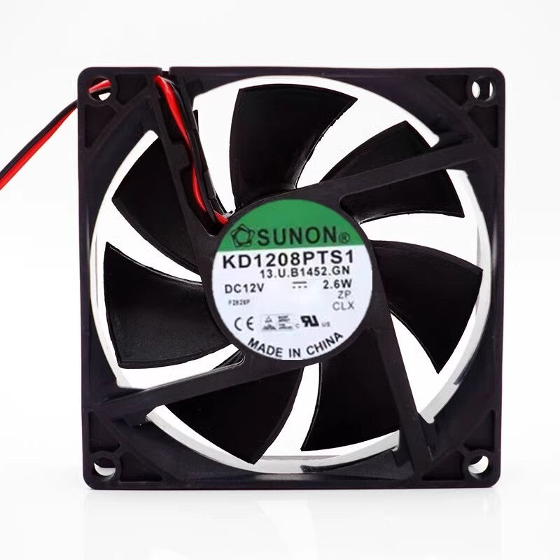 SUNON KD1208PTS1 8025 DC12V 2.6W 8CM 2-Wire Silent Cooling Fan