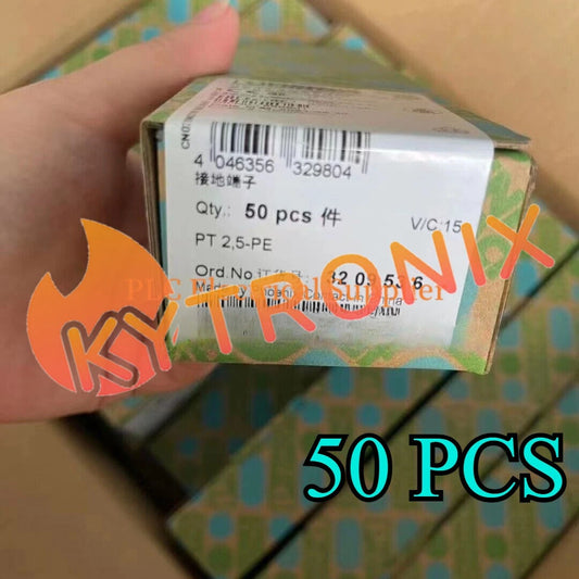 50PC Phoenix Contact PT2.5-PE 3209536 Grounding Terminal Block Fast Shipping
