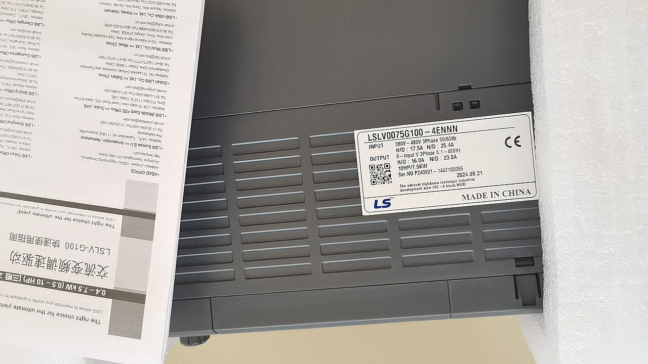 1pcs  LS Electric G100 series Inverter LSLV0075G100-4ENNN