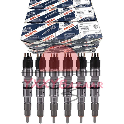 6X Diesel Fuel Injector for Daewoo Doosan DL06 Engine 65.10401-7004A 0445120080