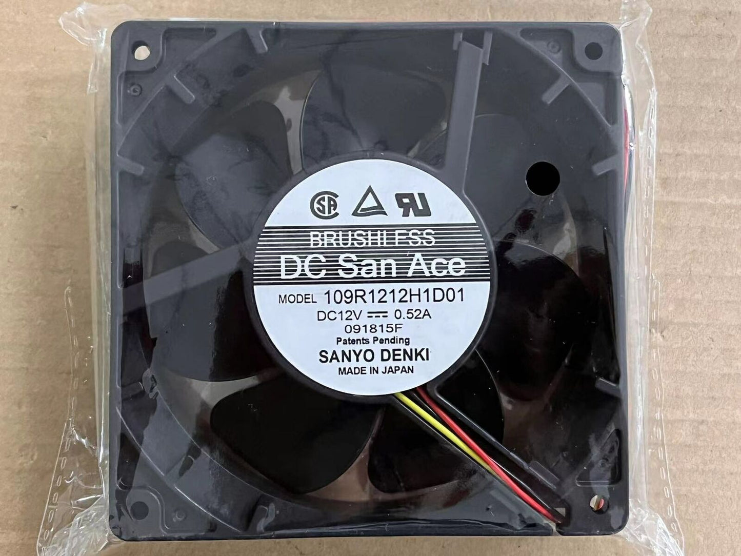 new For SANYO 109R1212H1D01 Double ball cooling fan DC12V 0.52A 120×120×38mm 3pin