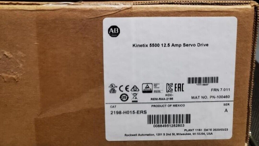 Allen Bradley 2198-H015-ERS Kinetix 5500 Servo Drive 12.5A - ALLEN BRADLEY