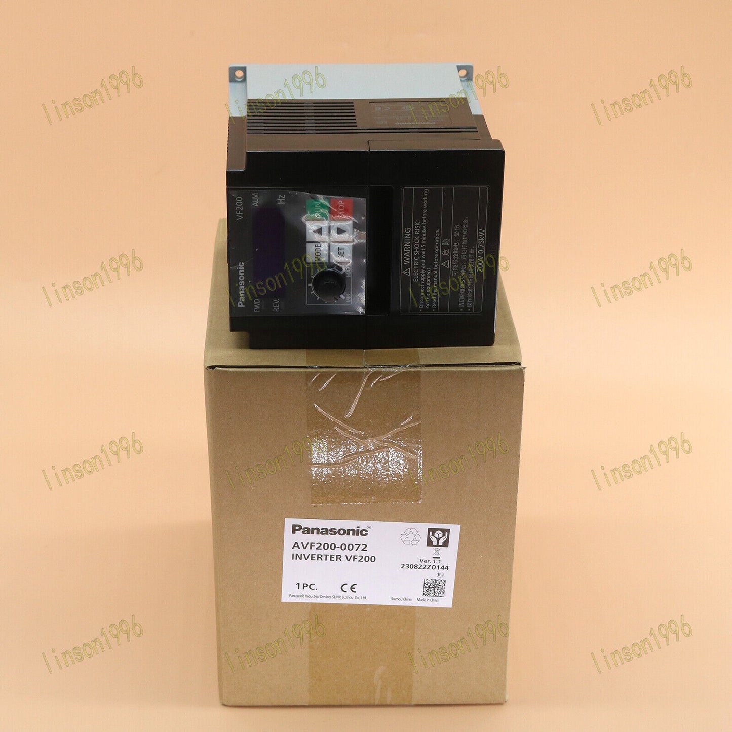 1PC Panasonic Inverter VF200 1PH 220V 0.75KW - PANASONIC