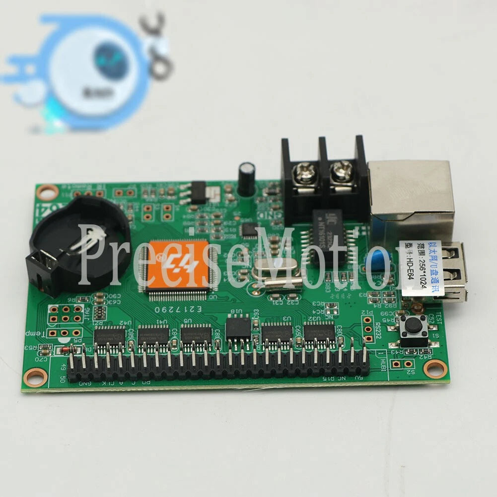1PCS HD-E64 network port + U disk control card LED strip screen card~