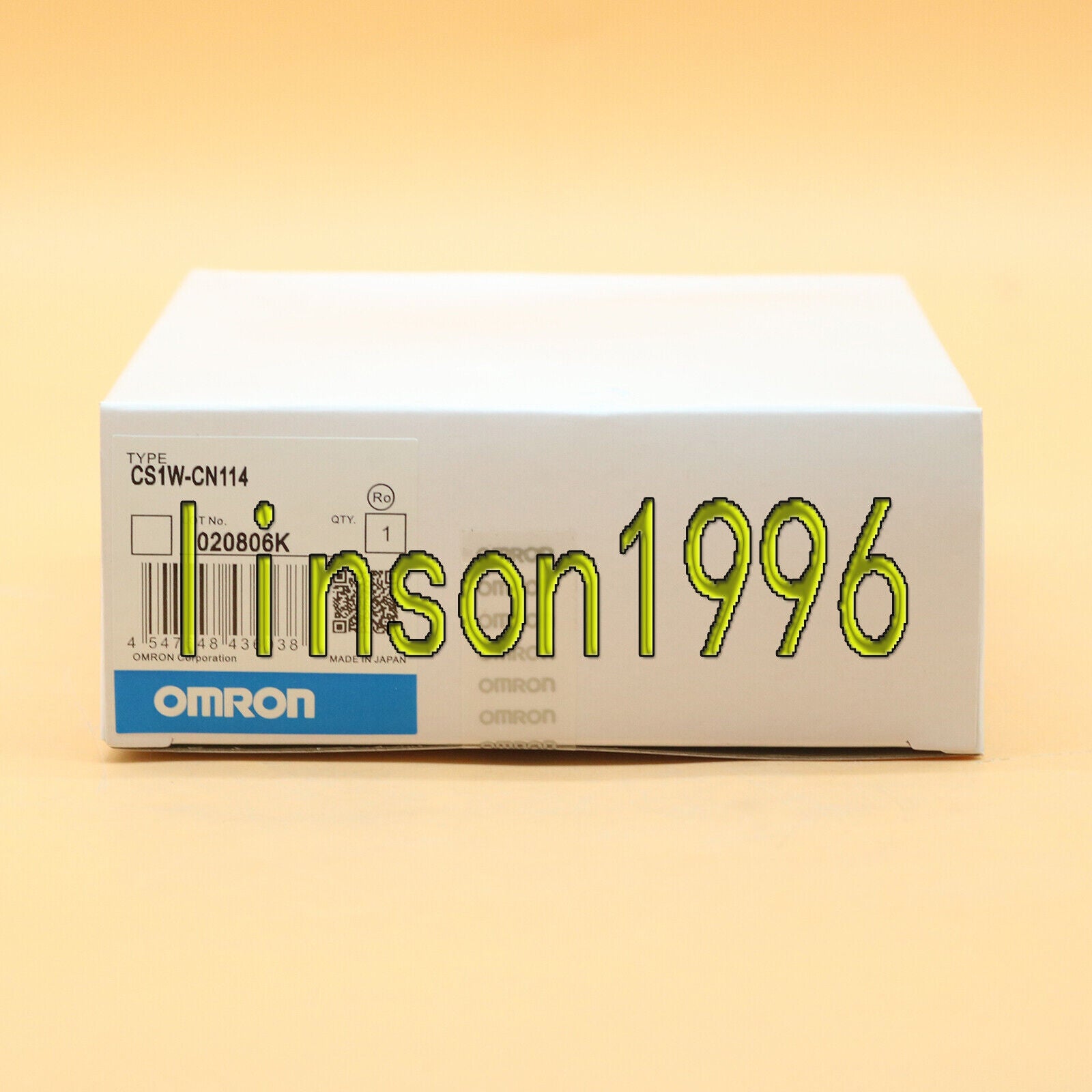 new  In Box Omron CS1W-CN114 Connection Cable CS1WCN114 1 year