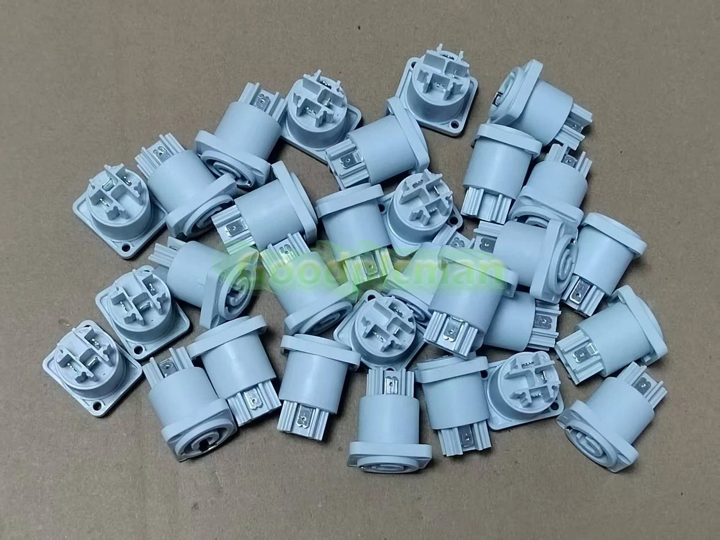 30pcs For Gray Output PowerCon Chassis Panel Mount Connector NAC3MPB-1