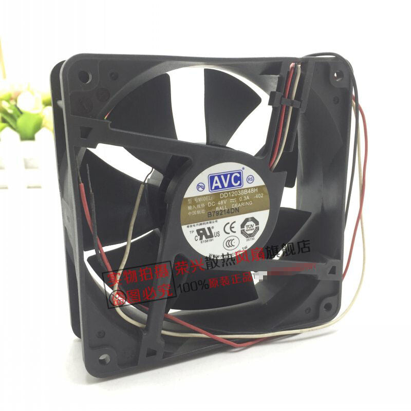 AVC DD12038B48H-402 12038 DC48V 0.30A 3-wire inverter cooling fan