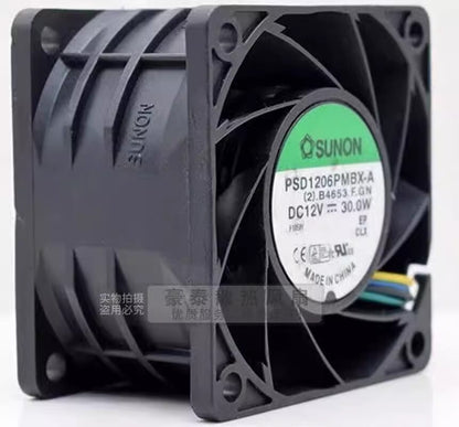 SUNON PSD1206PMBX-A 6038 DC12V 30W 6CM 4-Wire Server Cooling Fan