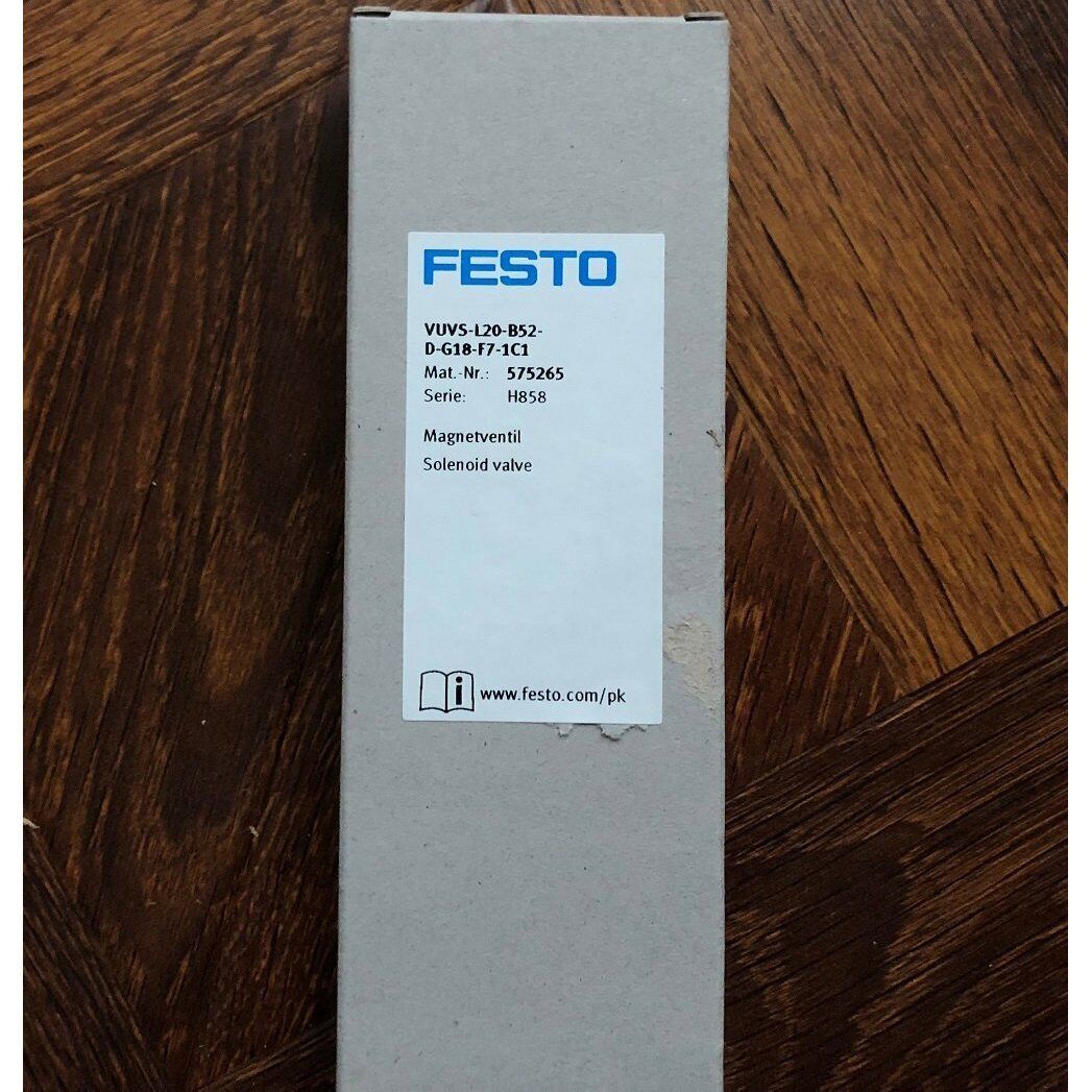 Festo Solenoid Valve VUVS-L20-B52-D-G18-F7-1C1 - FESTO