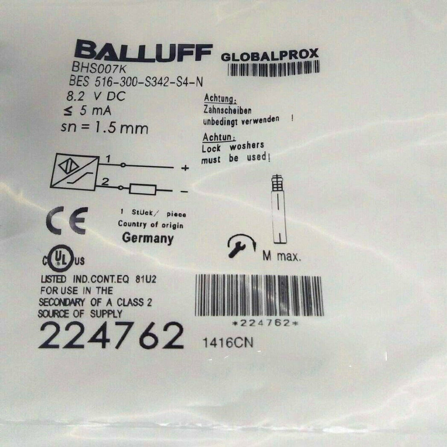 Balluff BES 516-300-S342-S4 Proximity Switch - BALLUFF