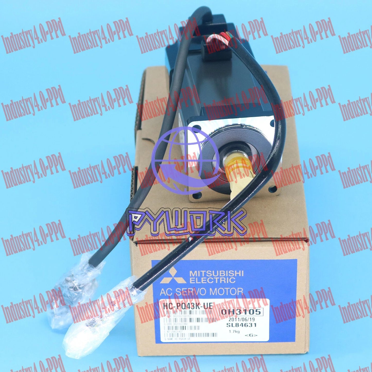 1Pcs AC SERVO MOTOR HC-PQ43K-UE MITSUBISHI FREE free Shipping