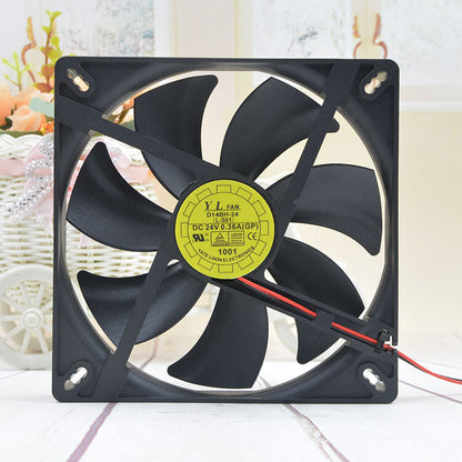 1pcs Y.L.FAN D14BH-24 14cm 24v 0.36A 14025 Power Supply Ultra-quiet fan