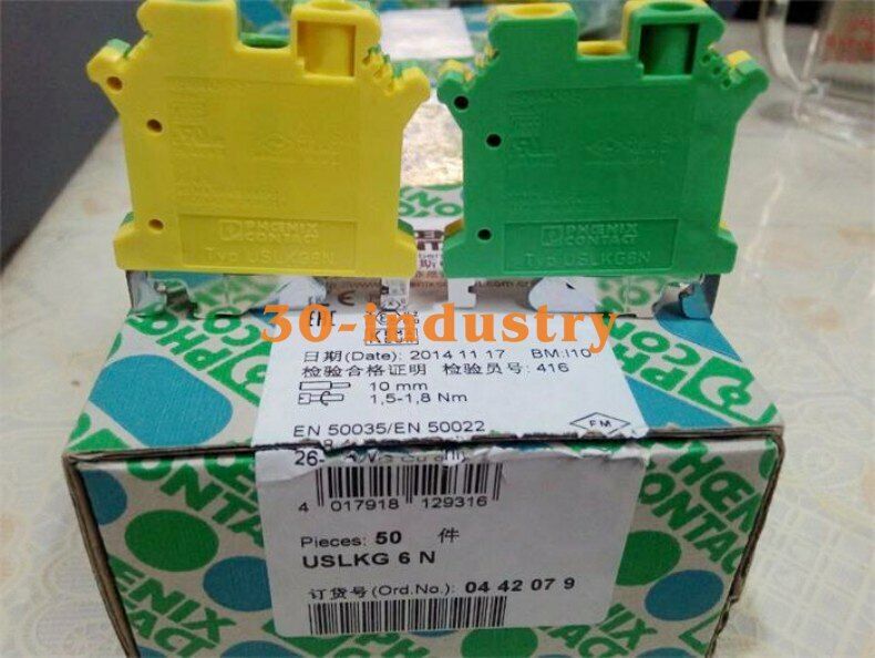 50 Pcs Phoenix Contact Terminal Block USLKG 6N 0442079 - PHOENIX CONTACT