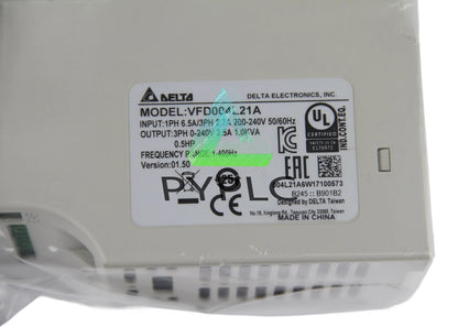 VFD004L21A 0.4KW 220V Frequency Converters for Delta