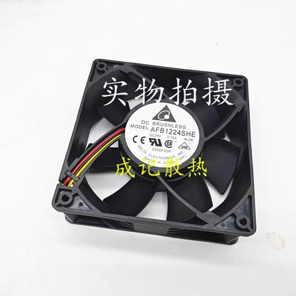 Delta AFB1224SHE-8L2B 12038 DC24V 0.75A 12CM 3-Wire Inverter Cooling Fan