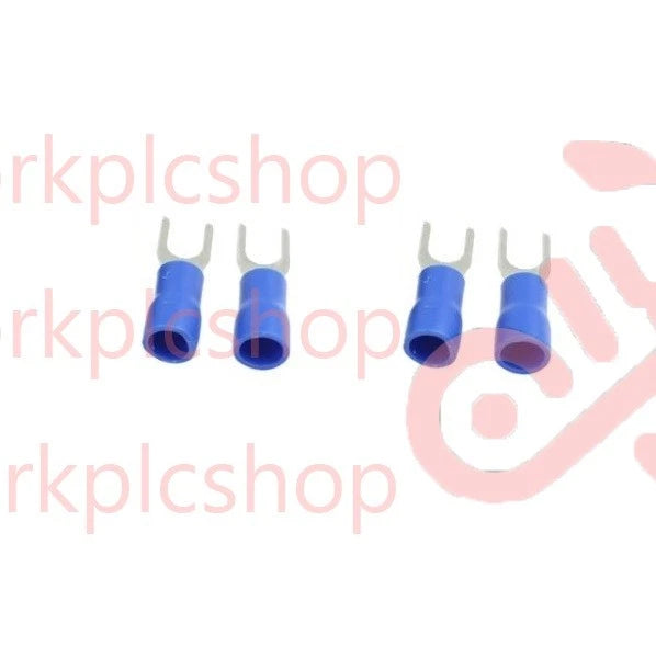 50Pcs Blue SV2-4 Furcate Pre-Insulating Fork Spade Crimp Terminals 16~14AWG M8