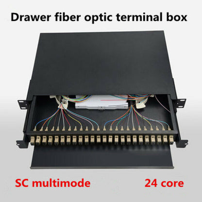 new 24-core SC multimode terminal box fiber-optic drawer 19-inch cabinet - KOEED