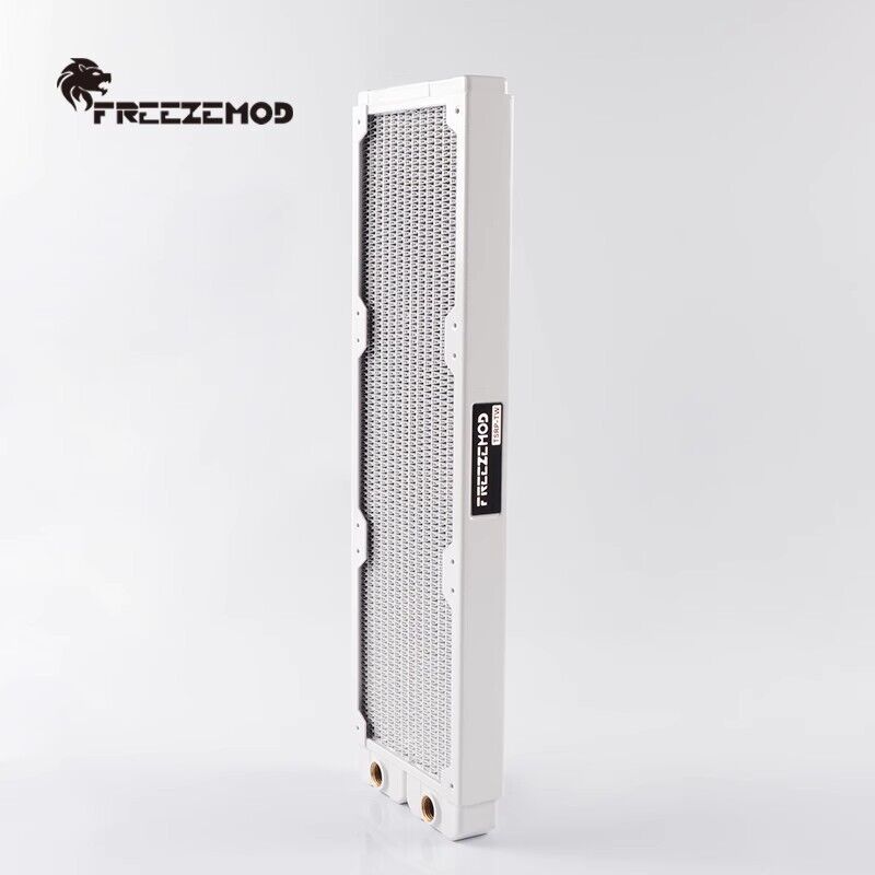 new 360mm Computer Water-cooled Copper Radiator Row 14 Flat Tubes  white