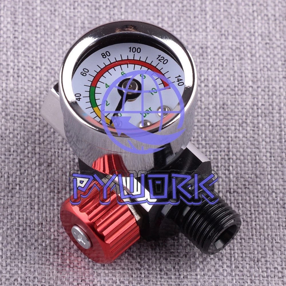 1PCS Car Air Regulator Pressure Gauge Tool fit for Devilbiss Iwata 0-140 PSI