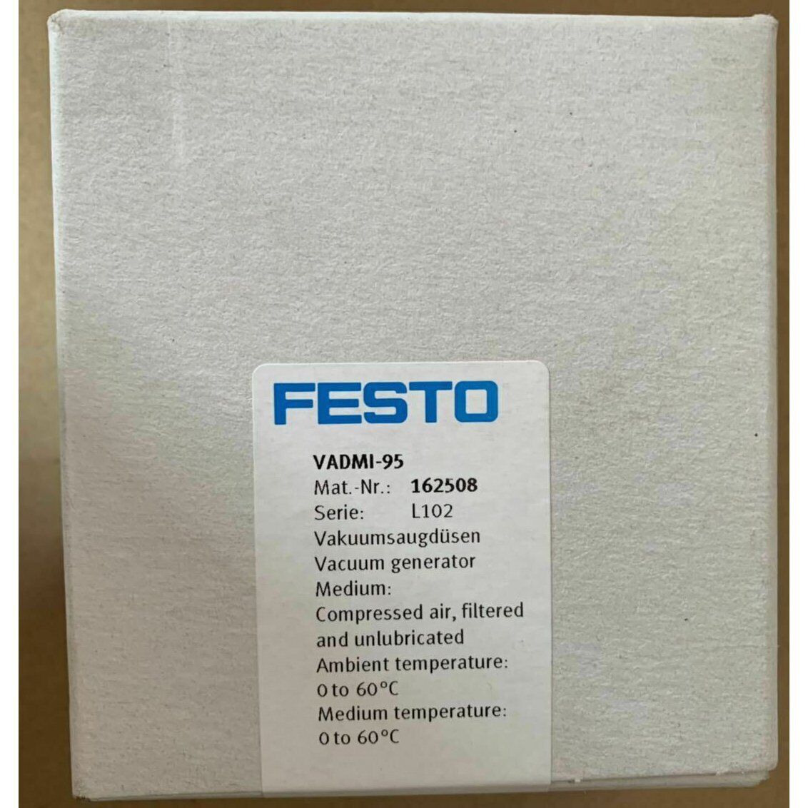 FESTO VADMI-95 Vacuum Generator - FESTO