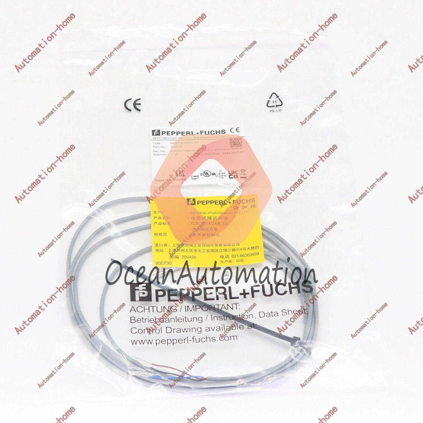 1PCS PEPPERL+FUCHS Proximity Switch NBB0.6-3M22-E0 Inductive Sensor