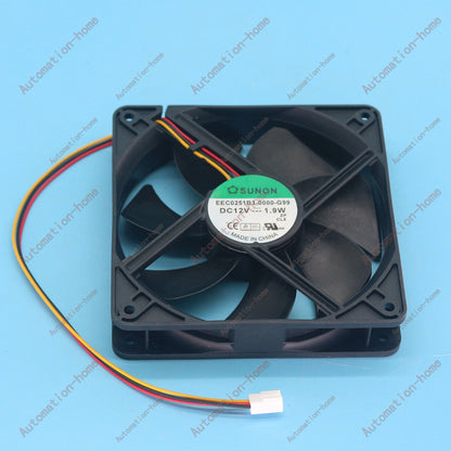 12v 1.9w 12cm 3-wire cooling fan by SUNON EEC0251B3-0000-G99 - SUNON