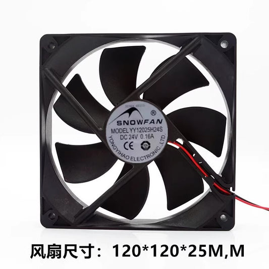 SNOWFAN YY12025H24S 12025 DC24V 0.16A 2-wire Cooling Fan