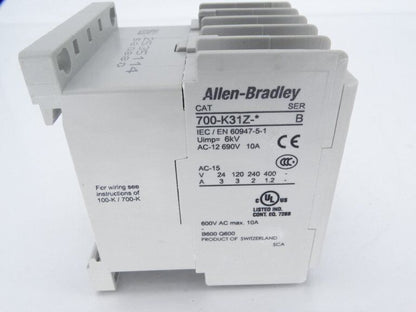 Allen Bradley 700-K31Z-ZJ Series B Relay with [Model: 700-K31Z-ZJ] - ALLEN BRADLEY