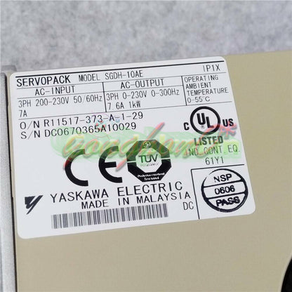 1PC Yaskawa Servo Drive SGDH-10AE