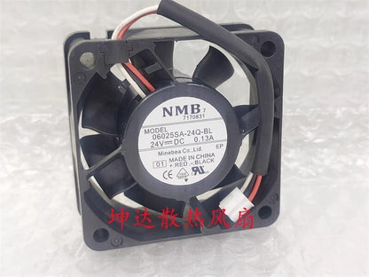 NMB 06025SA-24Q-BL 6025 DC24V 0.13A 6CM 3-Pin Drive Fan