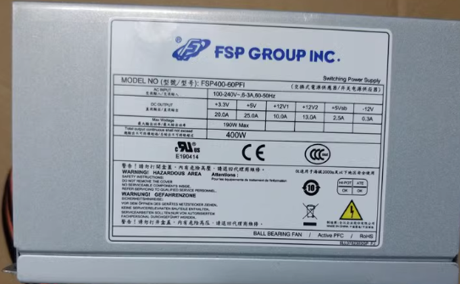 new  FSP FSP400-60PFI Power Supply