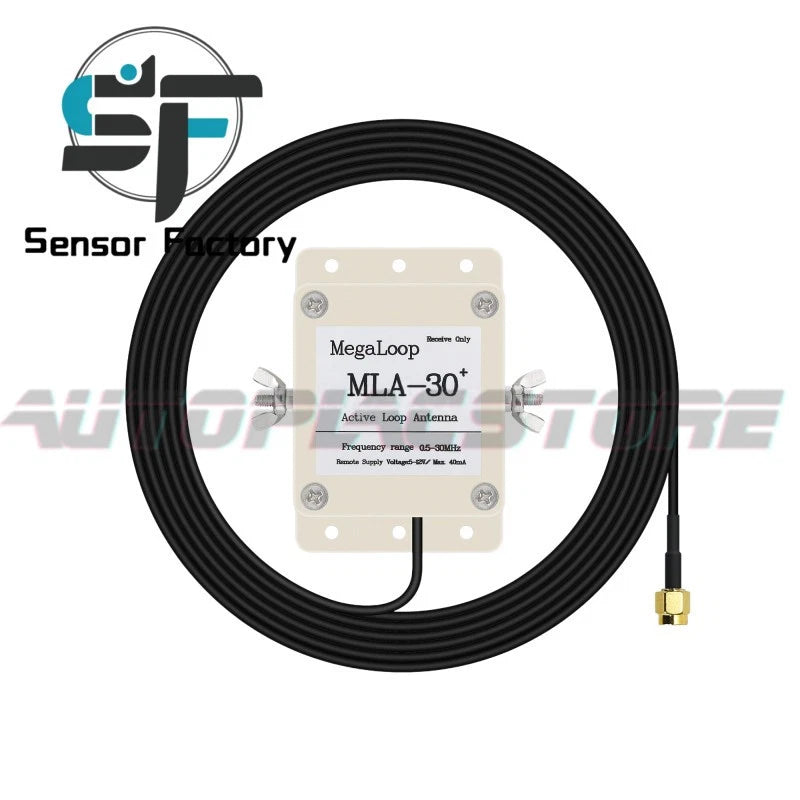 1X 100KHz-30MHz for Shortwave Radio MLA-30+ Plus Active Loop Receiving Antenna