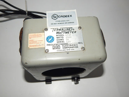 BIRD 6737 + 6737-030 Wattmeter 2500W 25-1000 MHz 1.5-35 MHz - TERMALINE