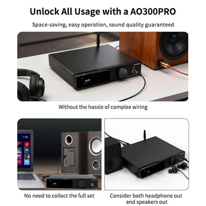 SMSL AO300 PRO CS43131 Decoder Chip DAC + Power Amplifier&Headphone Amplifier